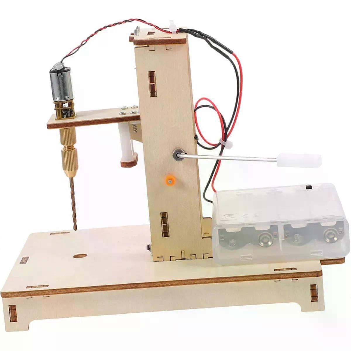 Wood Bench Drill Press Portable Precise Drilling DIY Science Project