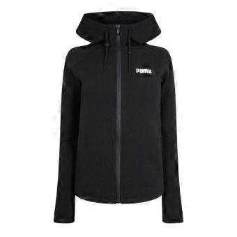 Puma Womens/Ladies Logo Hooded Regular Sweat Jacket