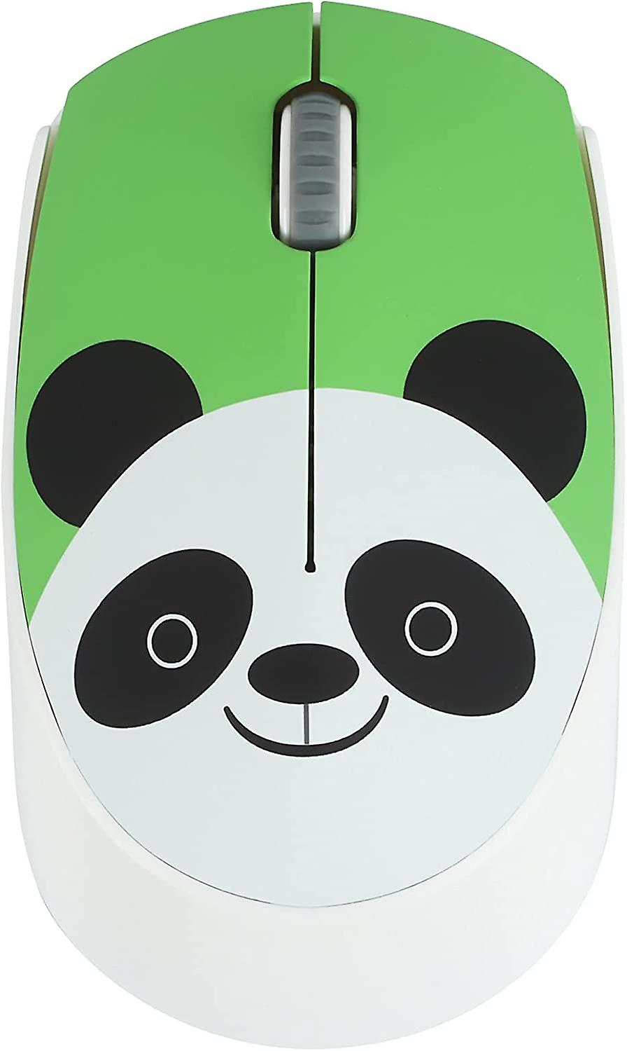 2.4GHz Wireless Mouse Cute Silent Wireless Mouse Portable Optical Mice Cartoon Computer Mouse 3 Adjustable DPI for Laptop Desktop PC (Panada)