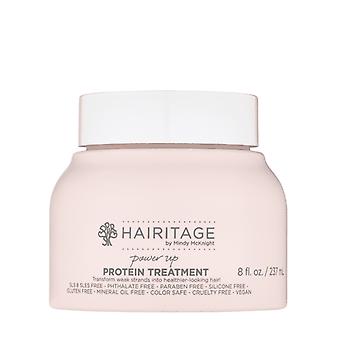 Hairitage Power Up Protein Treatment & Hair Mask With Shea Butter & Castor Oil For Dry Hair, 8 Oz