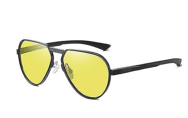 Men And Women Sunglassesaluminum-magnesium Alloy Glasses Polarized Large Frame Color-changing Glasses