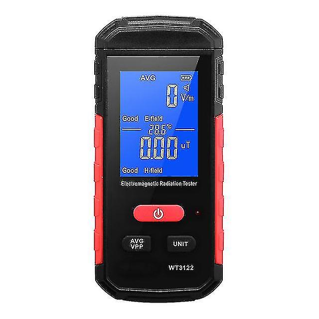 Electro Er Emf Meter Lcd Back Detect Alarm Avera/ Mode Recharable