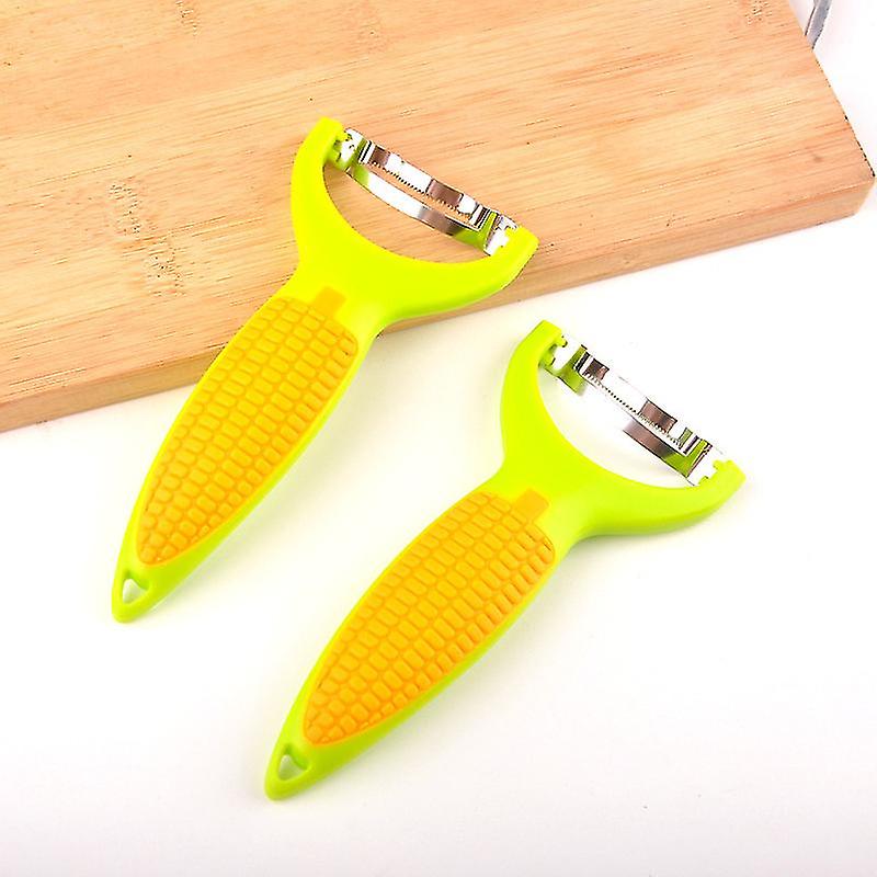 3pcs Corn Peeler, Corn Zipper, Corn Thresher With Ergonomic Handle, Magic Corn Cob Stripper Tool, Removes Corn Kernels From Corn Cobs In Seconds, Kitc