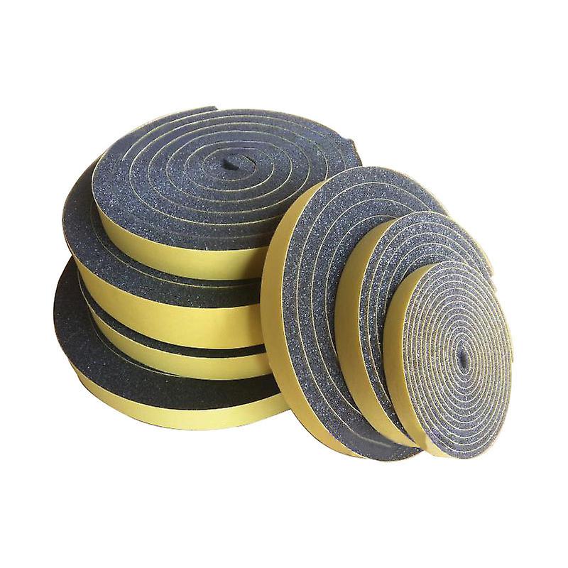 Adhesive Foam Door Seal, Sound Insulation Strip Seal, Rubber Foam Insulation Seal, Sound and Cold Insulation (5 rolls of 2m each) (10mm(Width) x 3mm(T