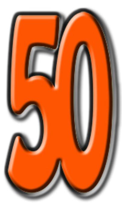 Number 50 - Lifesize Cardboard Cutout / Standee