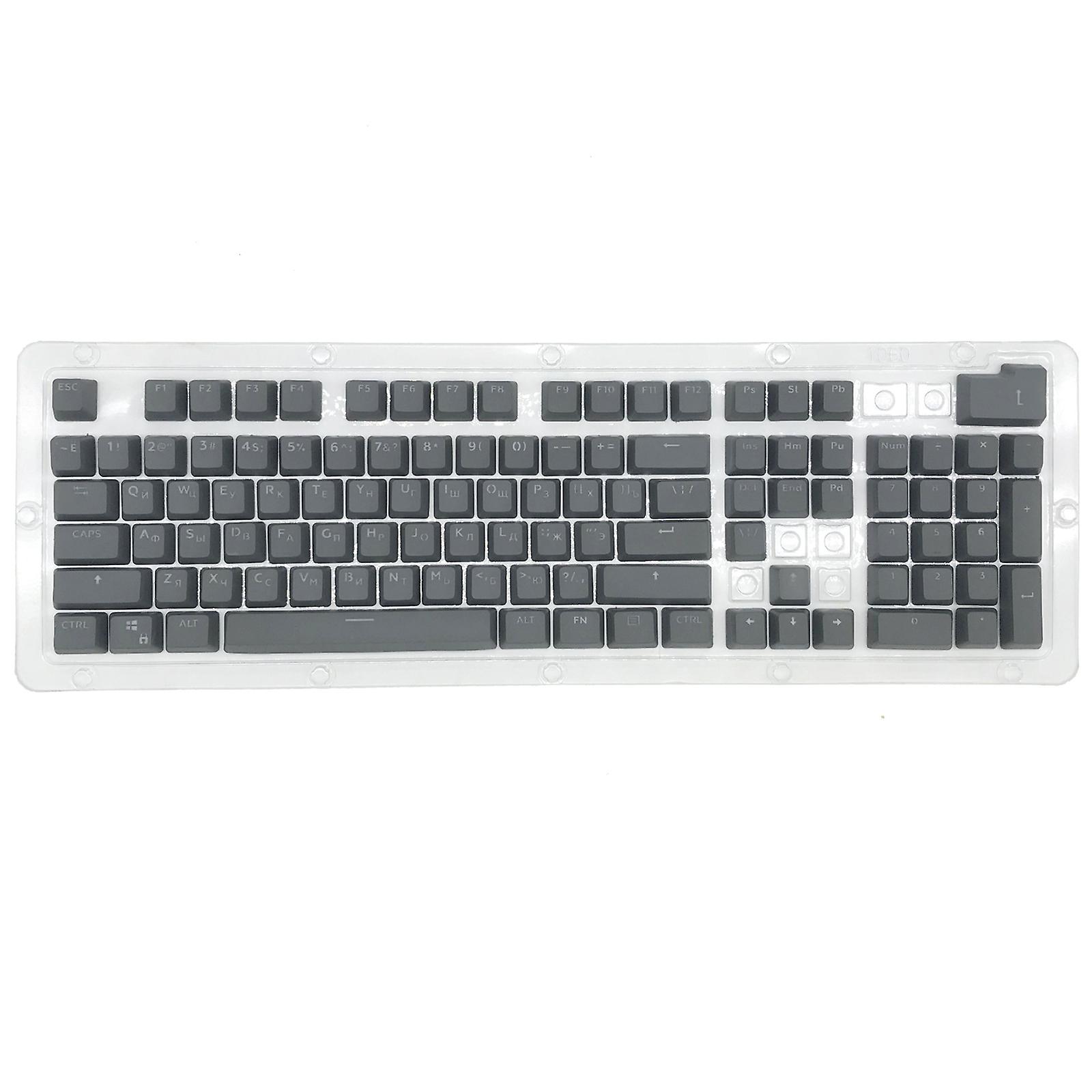 104 for Key Dye Sublimation Keycap Double Shot Russian Backlight PBT Keyboard Ke