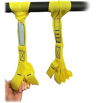 Pull Up Grip Strength Straps - Nylon Finger And Thumb Loops For Grip Training, Rock Climbing, Hand And Arm Strengthener