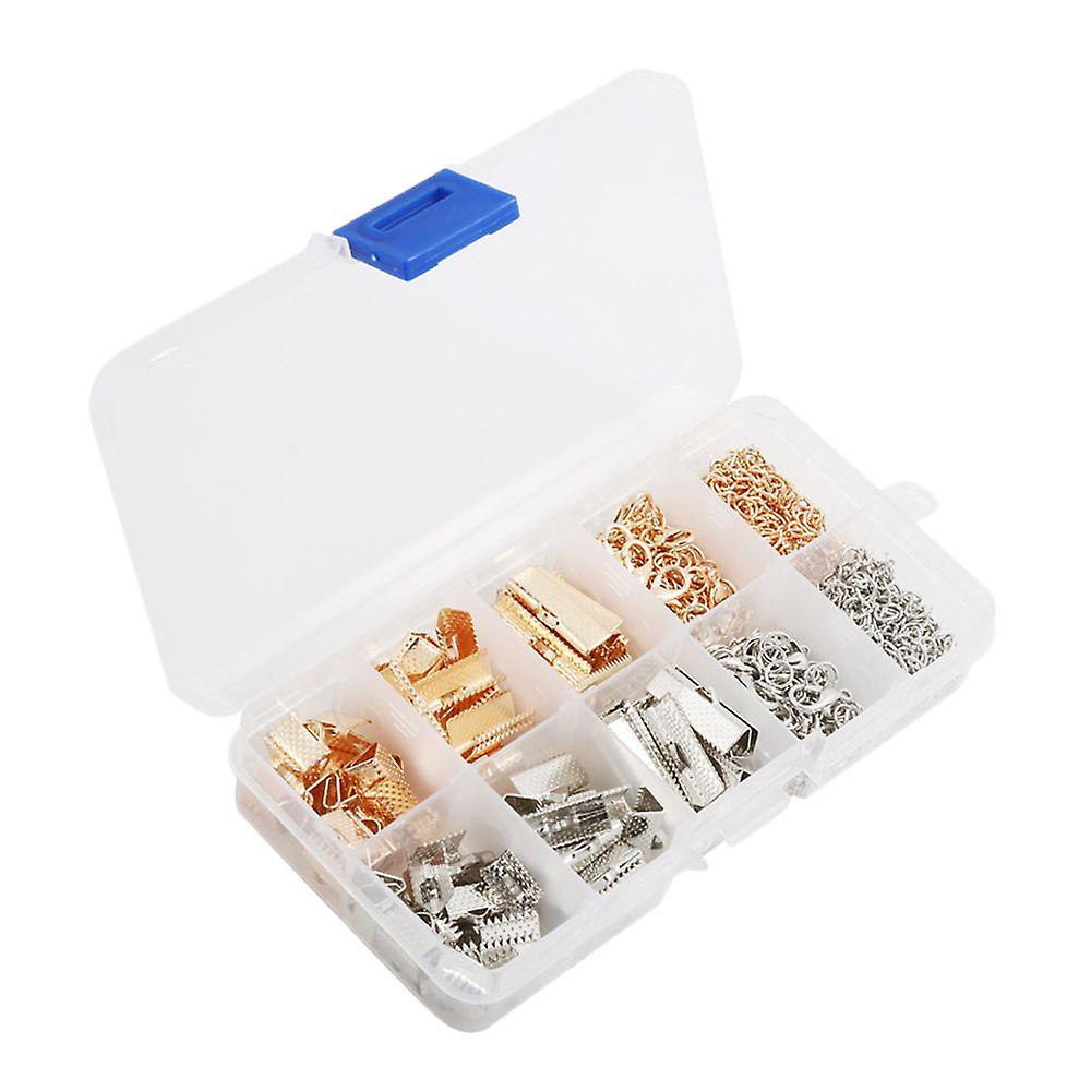 440 Pieces Metal Jewelry Finding Kits Crimp Making