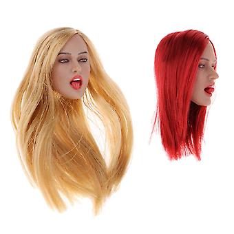 Tête Sculptée Féminine échelle 1/6 Avec Détail De La Langue - Pour Figurines D'action Ou Customisation