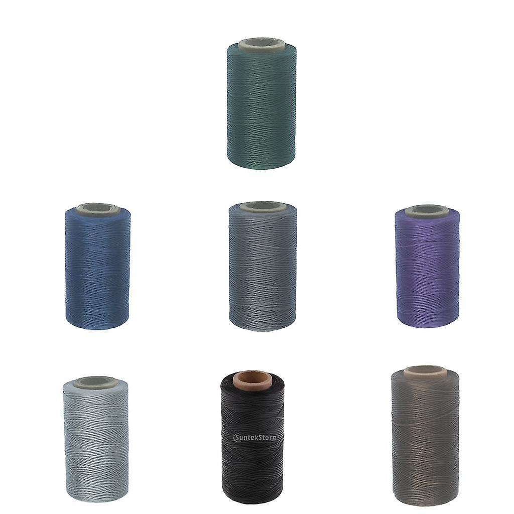 7pcs 260M 150D Flat Wax Thread DIY Hand-stitched Repair Polyester Cord