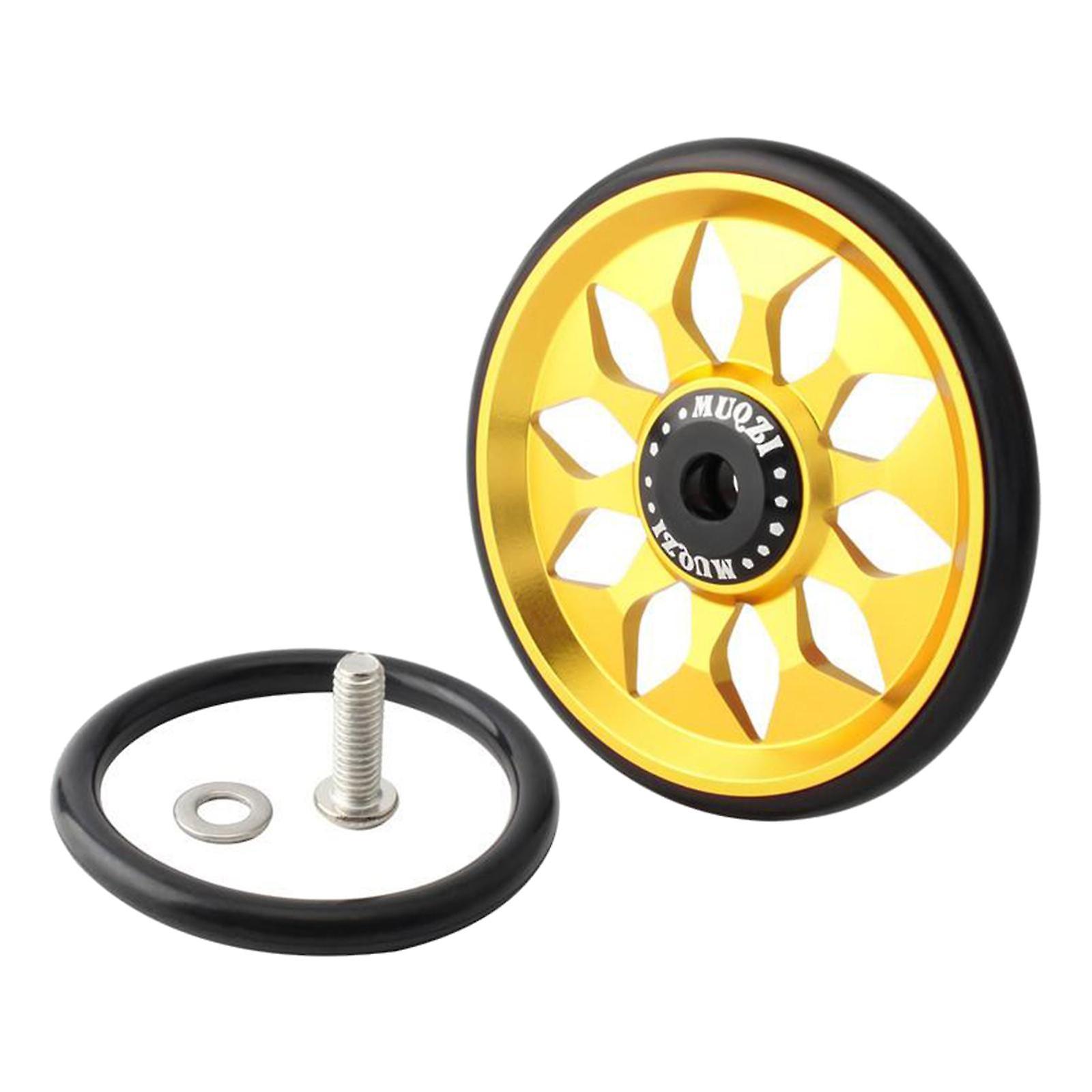 60mm Katlanır Bisiklet Kolay Tekerlek EZ Tekerlekler Taşıma Altın Taşımak için