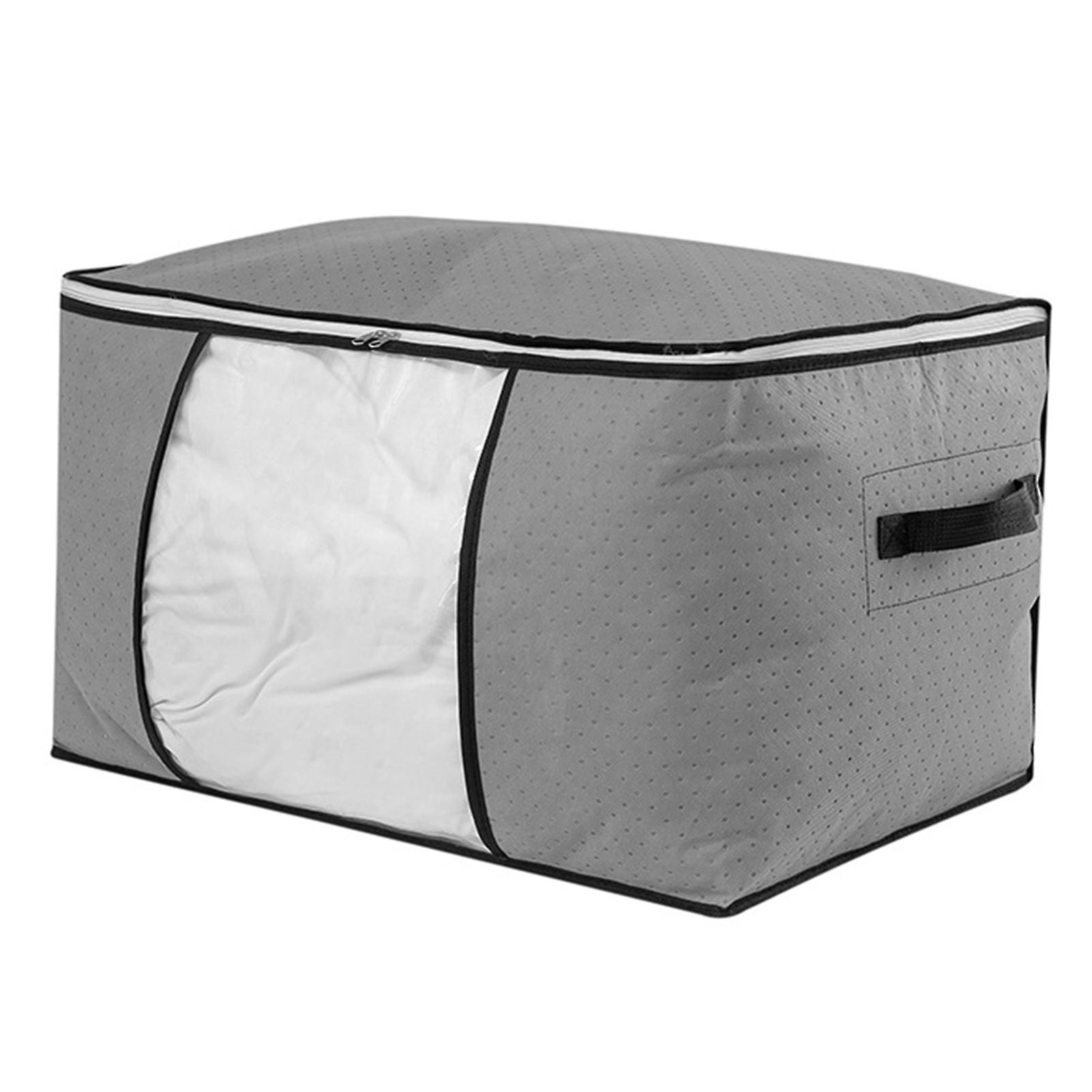 Foldable Closet Organizer Bins Clear Window Zipper Closure Bins