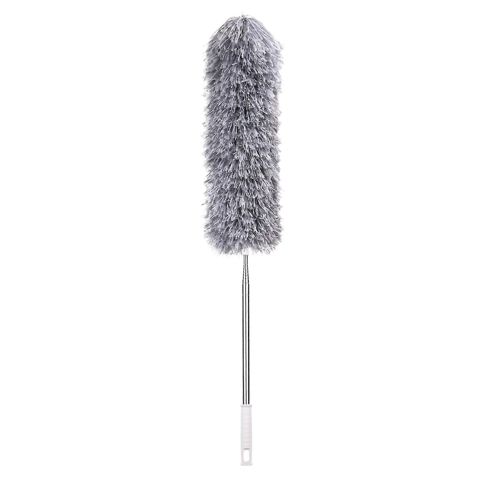 Extendable Microfiber Duster, High Ceiling Fan Duster with Washable Microfiber Cleaner, Bendable Head for Easy Reach & Flexible Cleaning