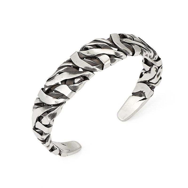Noorzai S - Retro adjustable bracelet for men in silver middle ages