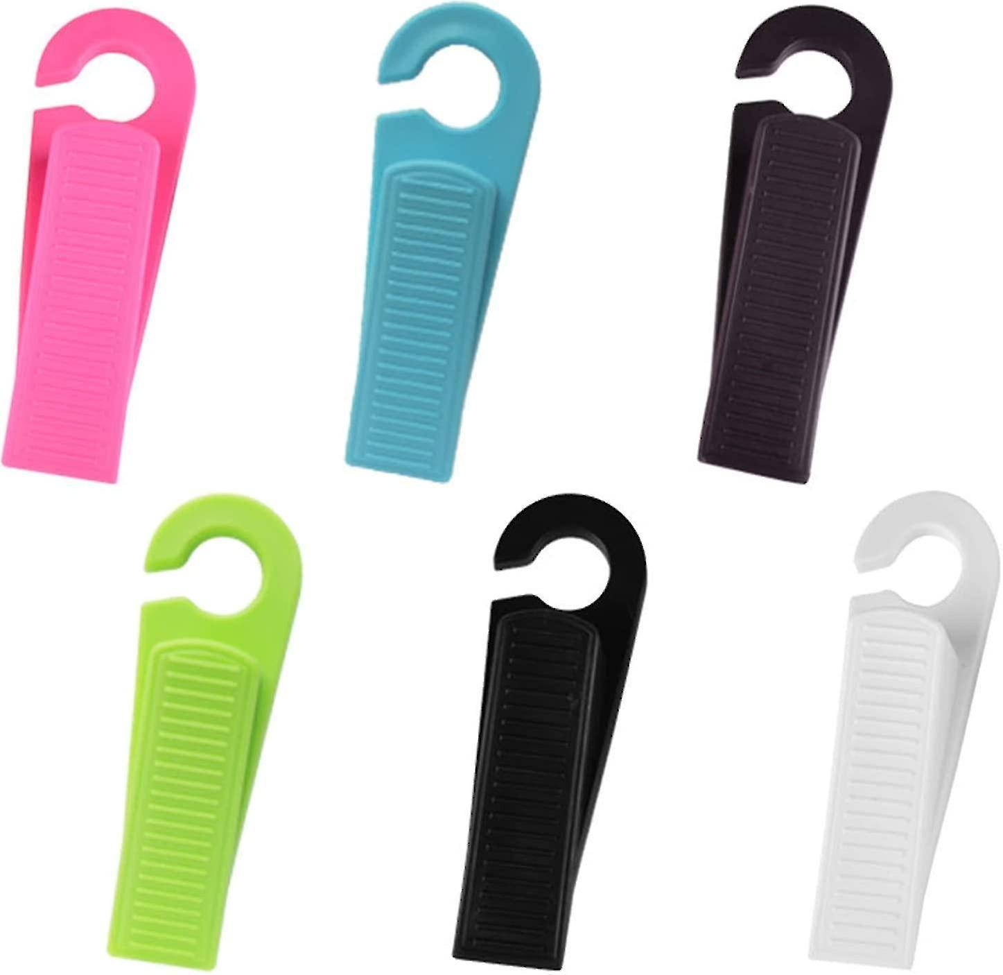 Floor Door Wedge, Floor Door Block, Floor Door Stopper, Material 6 Tpr, With Hooks, Stackable, Non-s