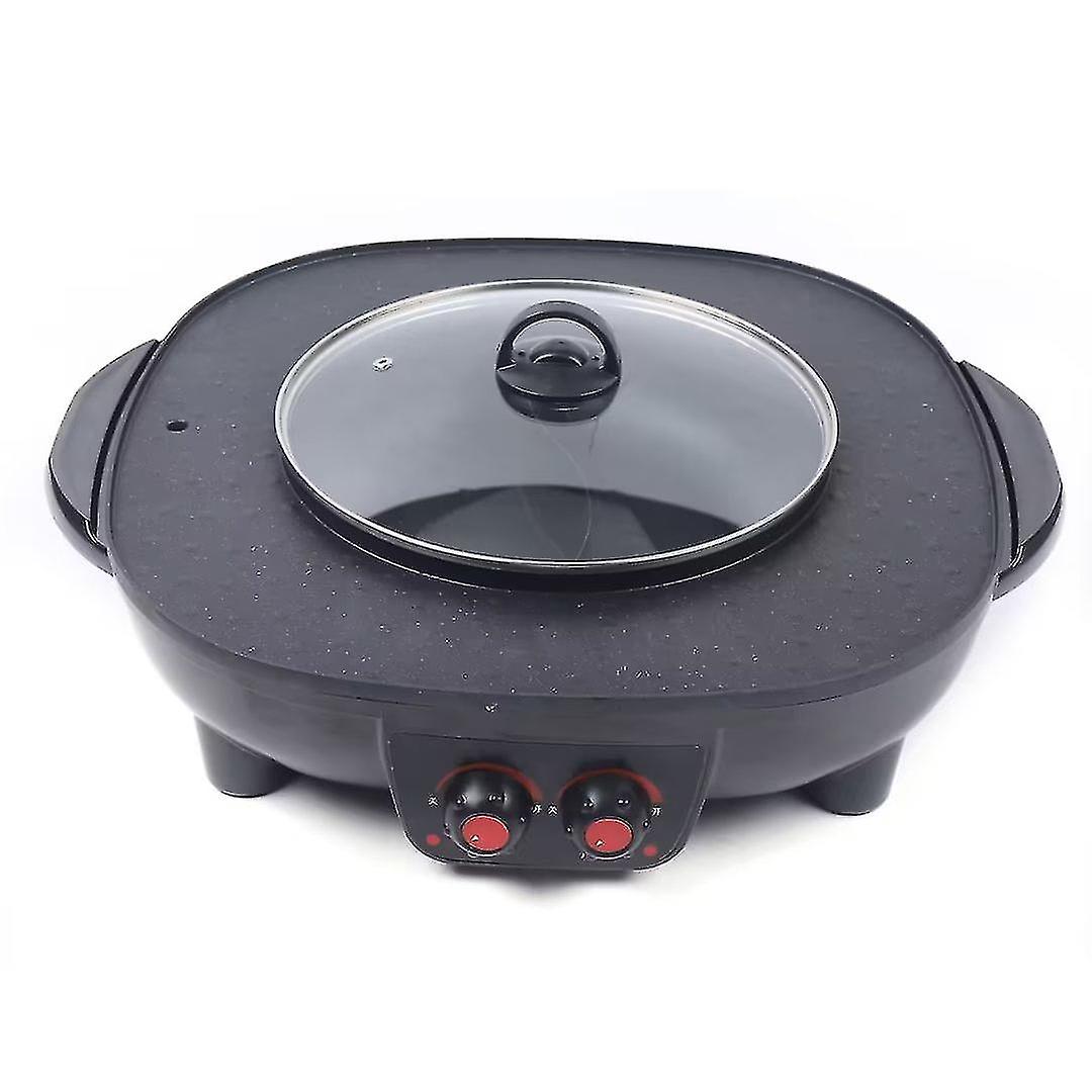 2 In1 Smokeless Grill Pan Grill Machine