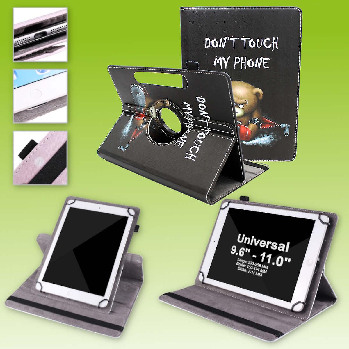For Lenovo M10 Plus 2022 3rd Gen 10.6 inch 360 Degree Rotation Universal Motif 7 Tablet Case Artificial Leather Cover Cases