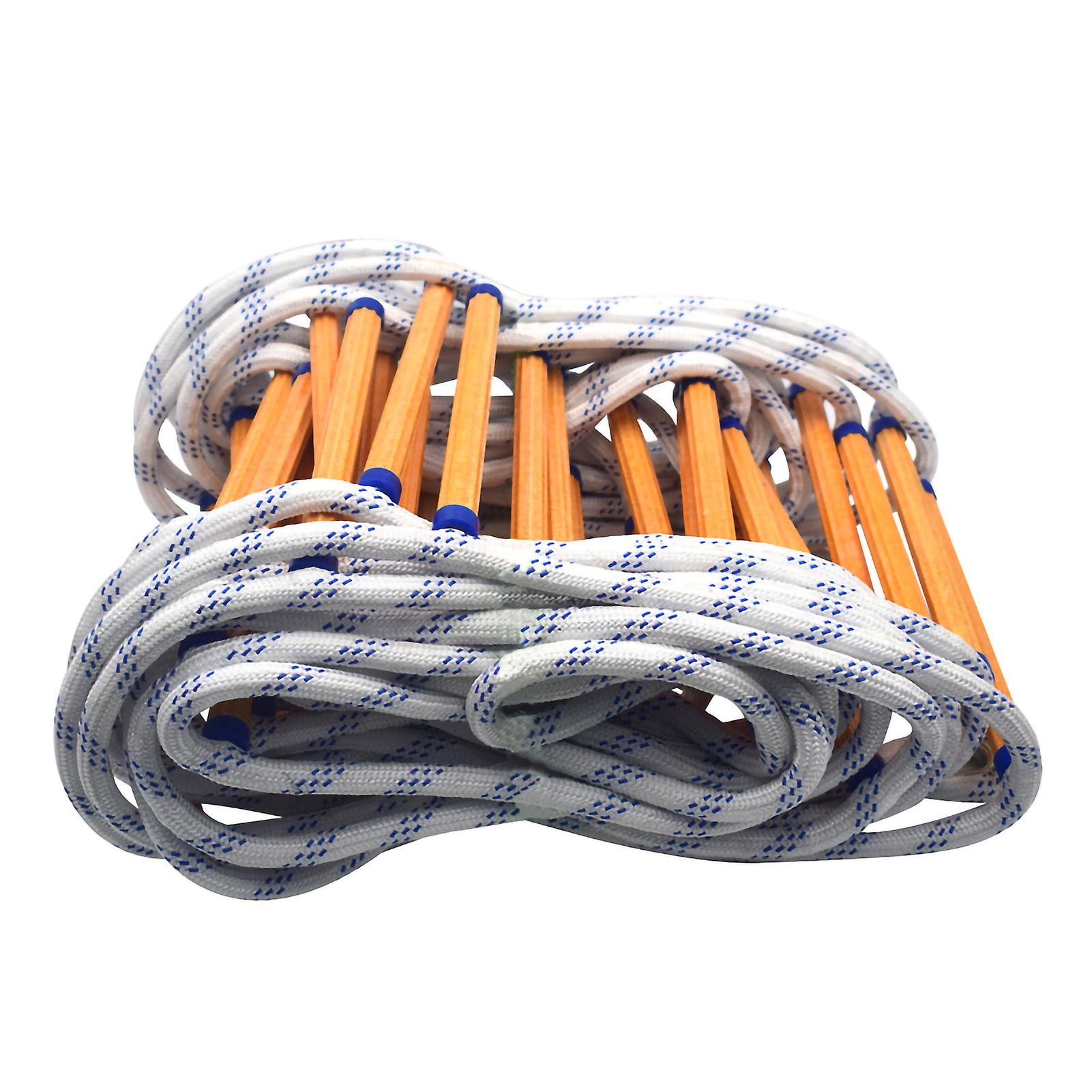 Emergency Fire Escape Rope Ladder, Outdoor Rescue Training, Resin Insulated Aerial Work Ladder