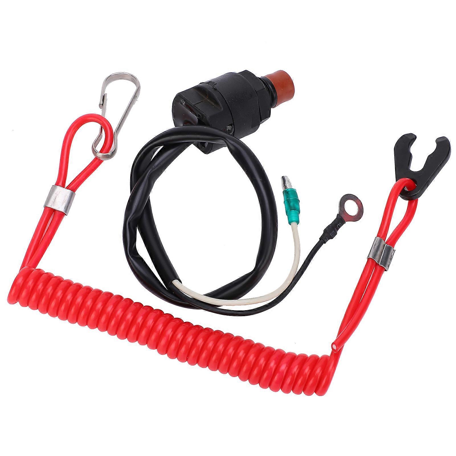 Interrupteur d'arrêt d'urgence pour moteur hors-bord, étanche, pour bateau à moteur RC, avec cordon