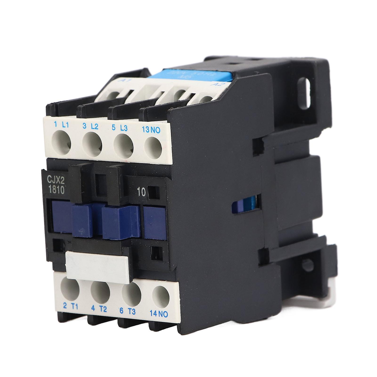 Contacteur électrique normalement ouvert 220 V 18 A CA, contact en alliage d'argent, vis M5 CJX2-1810