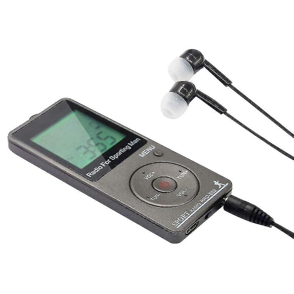 Am Fm Portable Radio Personal Radio With Headphones Walkman Radio With Rechargeable Battery Digital-yuyu