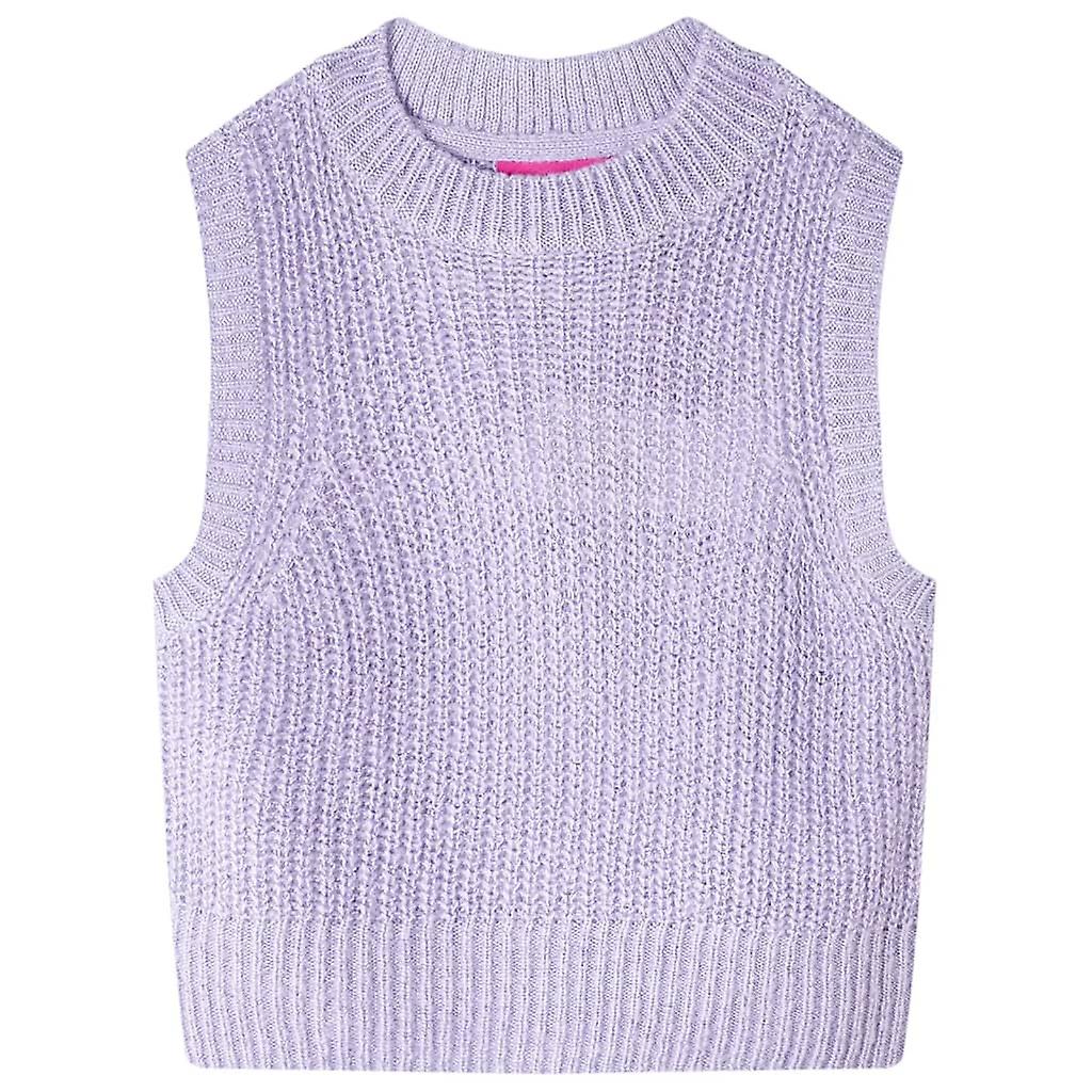 Kinder-Pulloverweste Gestrickt Helllila 104, SKU: 14545