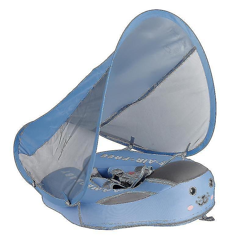Solid Non Inflatable Baby And Toddler Swimming Ring Waterproof Airtight With Sunshade Use For Home