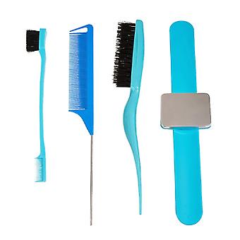 Rat Tail Combs met Magnetische Pols Pintail Wenkbrauw Borstel Kapper Styling Kam voor Vrouwen Anti Statische Kappers Tool