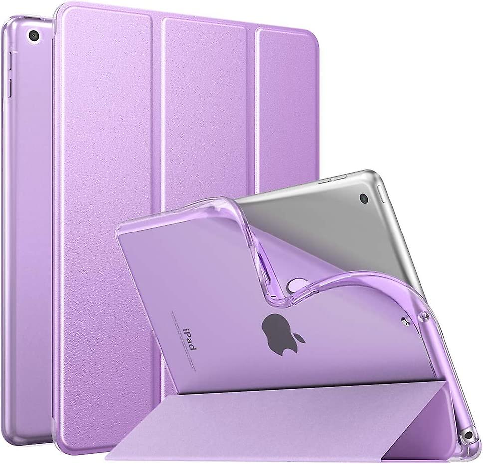 Case for New iPad 9th/8th/7th Gen Case (2021/2020/2019), Soft TPU Translucent Frosted Back Cover Slim Shell Protective Case with Stand for iPad 10.2 i