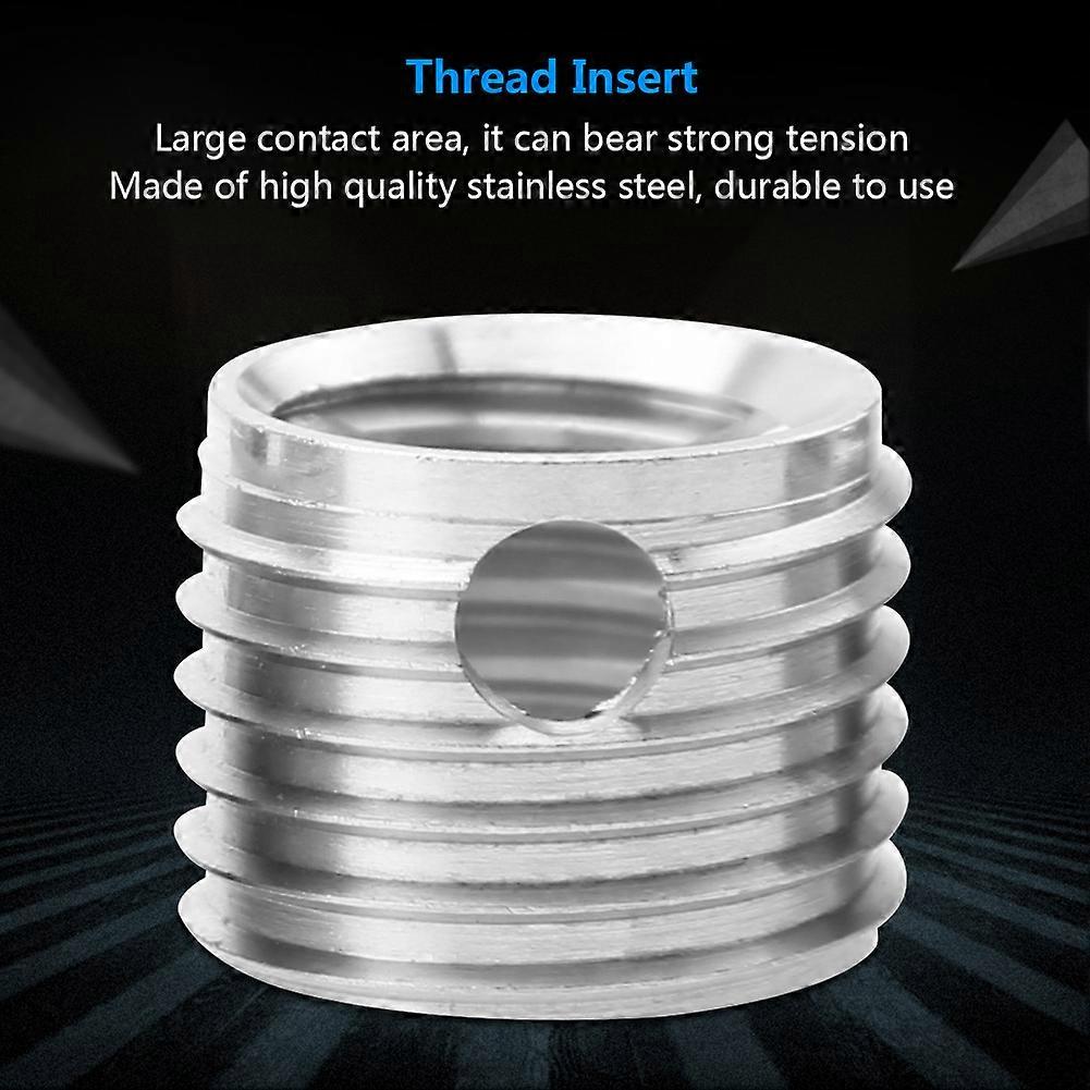 10Pcs 307 Stainless Steel Self tapping Thread Insert Accessories(Inner M6*1.0Outer M10*1.25)