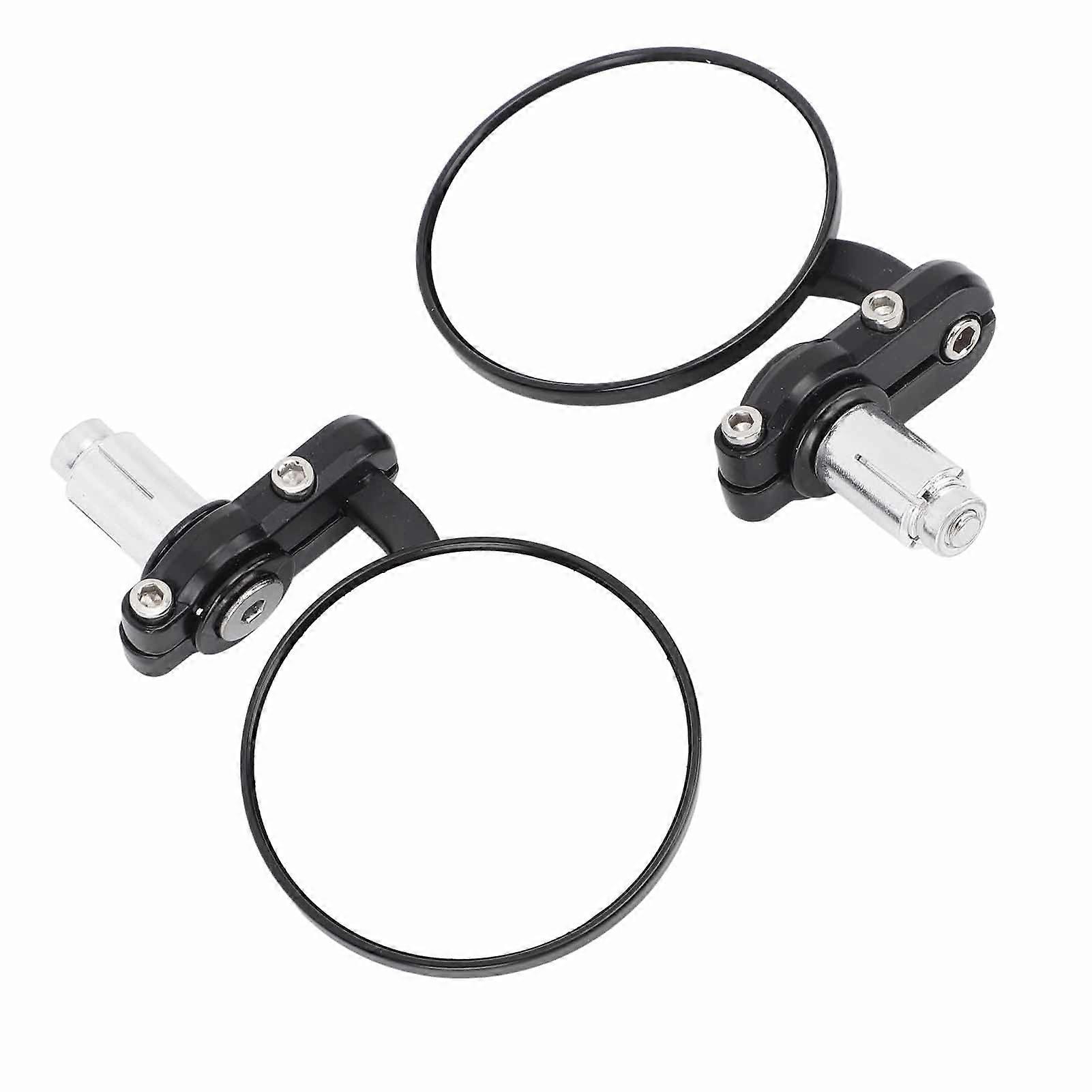 2PCS Motorcycle Side Mirrors Clear Vision Impact Resistant Wing Mirror Universal for Motorbikes