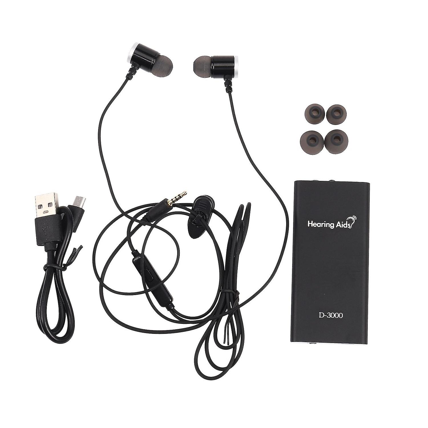 Binaural MP3 sound amplifier, hearing aid, suitable for the elderly