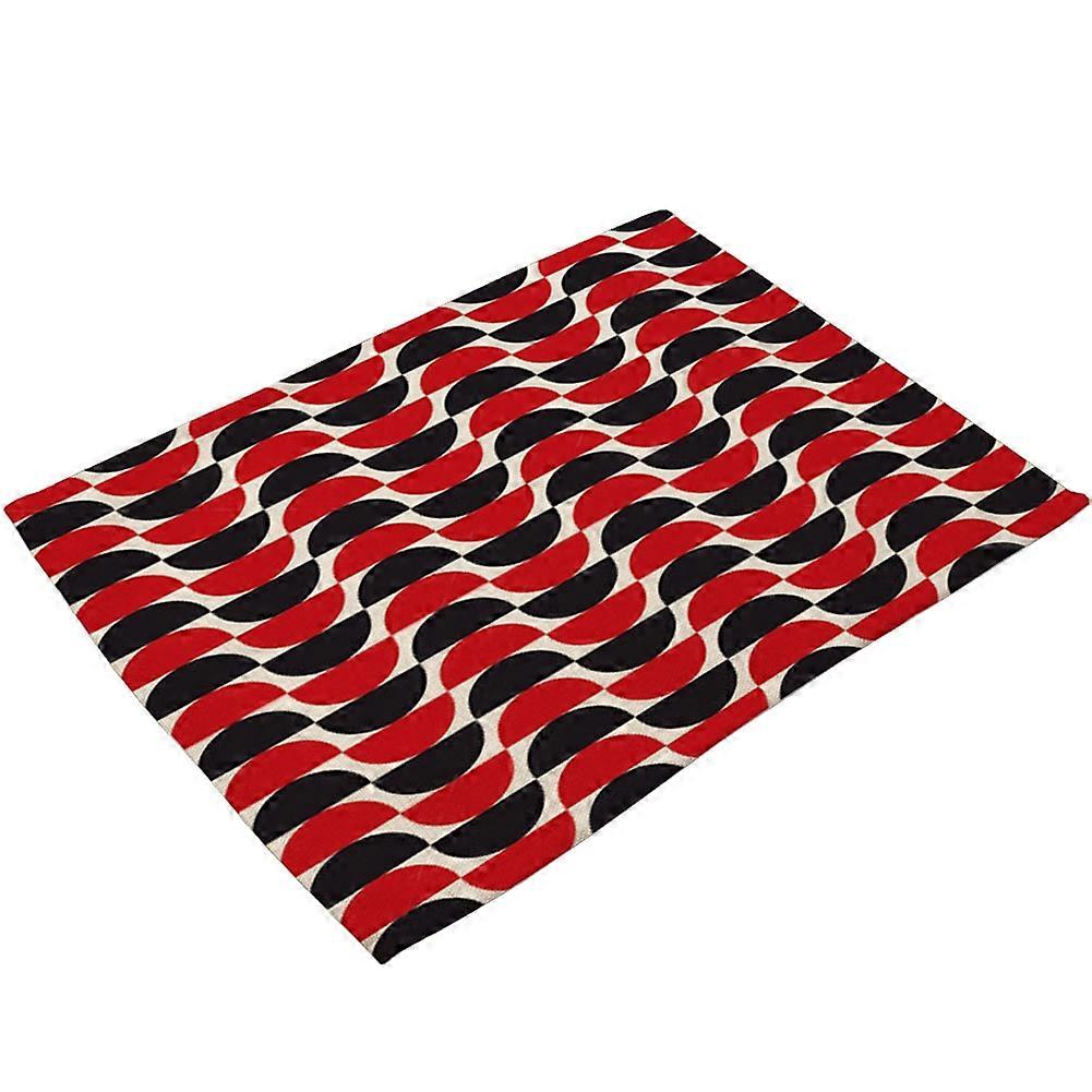 National Color Printed Anti-Slip Placemat Heat-insulation Bowl Plate Fork Table Mat(MG0029-10)