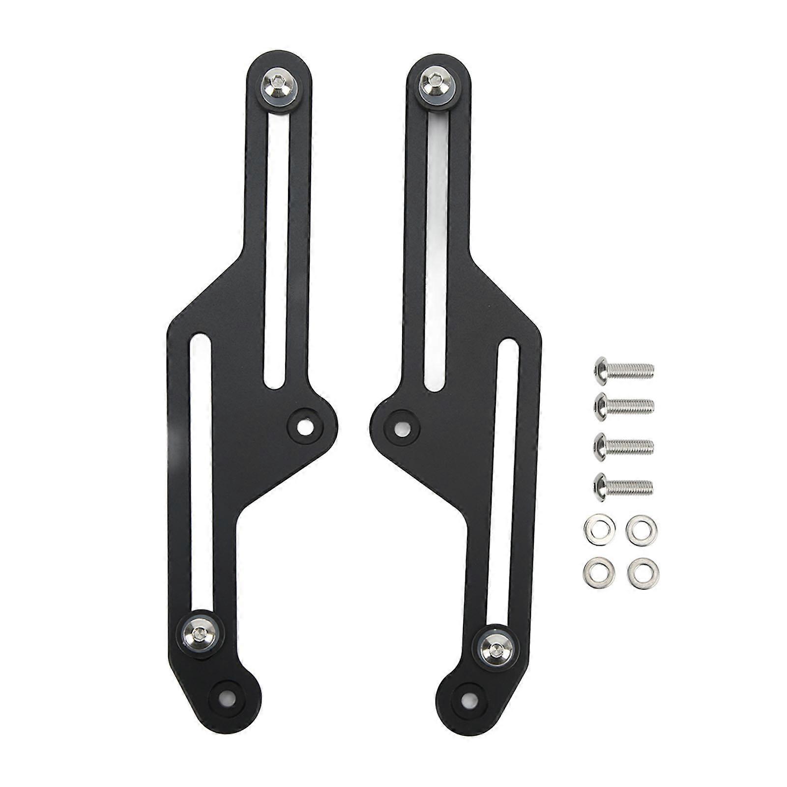 Pair Motorcycle Adjustable Windshield Bracket Anodized Black Replacement for Tenere 700 XT700Z 2019?2021