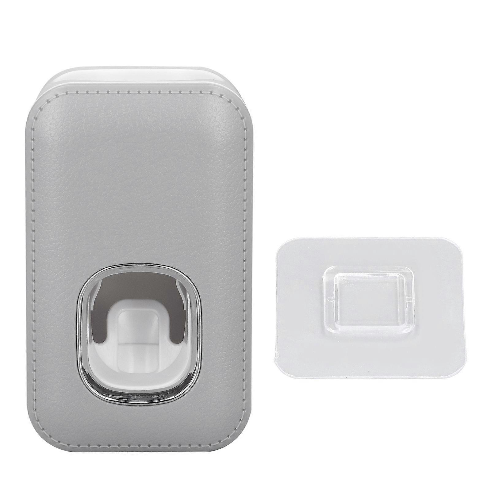 Toothpaste Dispenser Full Automatic Wall Mounted Hands Free Easy Operation Toothpaste Squeezer For Bathroom Hotel Gray