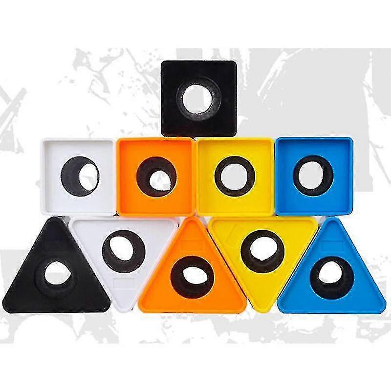 Durable Microphone Interview Triangular Logo Flag Station Abs Plastic-hy