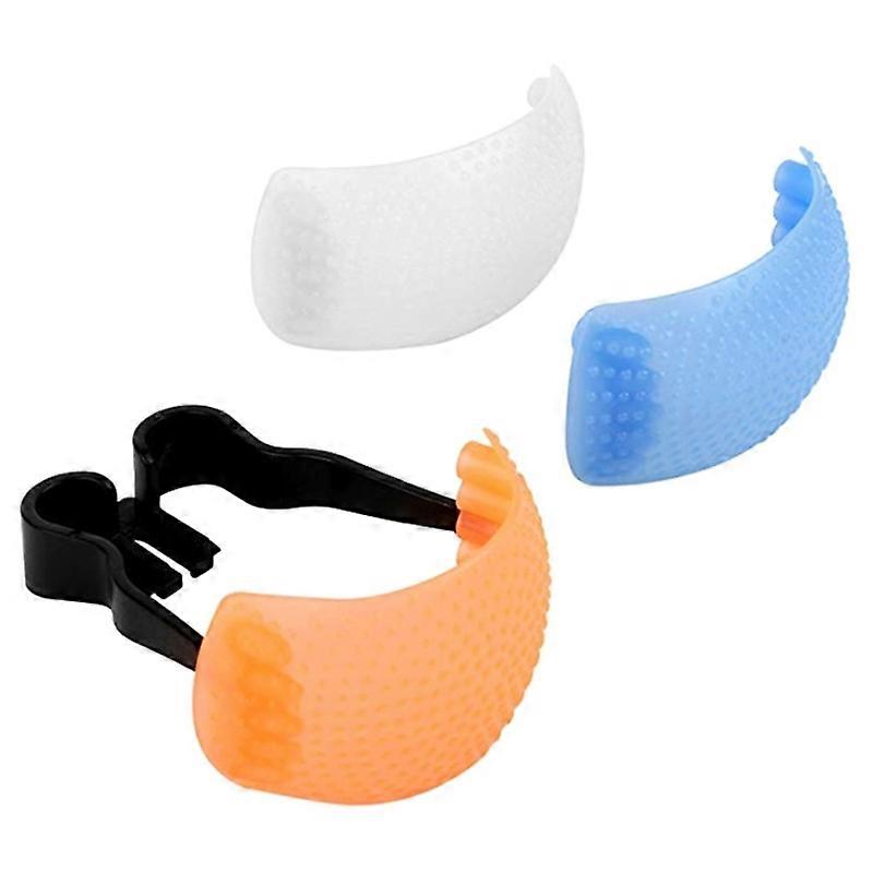 3-Color Pop-Up Flash Diffuser Cover Photo Shooting Diffuser Softbox with Mounting Bracket for Canon EOS/Fuji/Pentax K10D