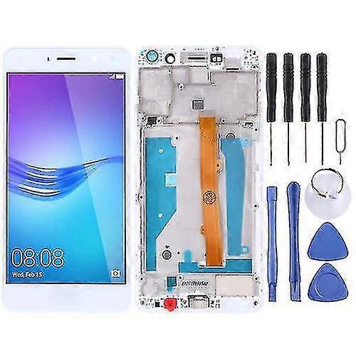 Huawei Y5 (2017) Lcd Screen And Digitizer Complete Assembly With Frame (white)