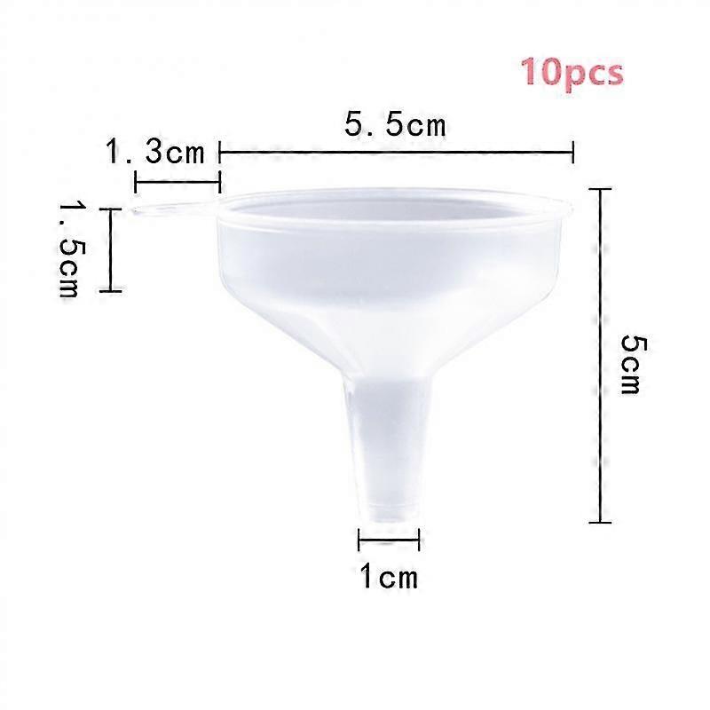 1/5/10pcs Small Plastic For Scent Diffuser Bottle Mini Liquid Funnels Cosmetic Subpackage