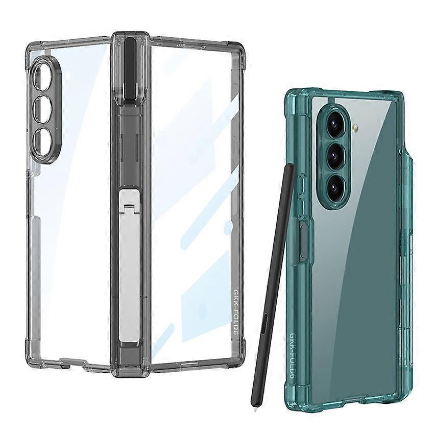All-in-one Pivot Case Transparent Stand Phone Case for Samsung Galaxy Z Fold 6