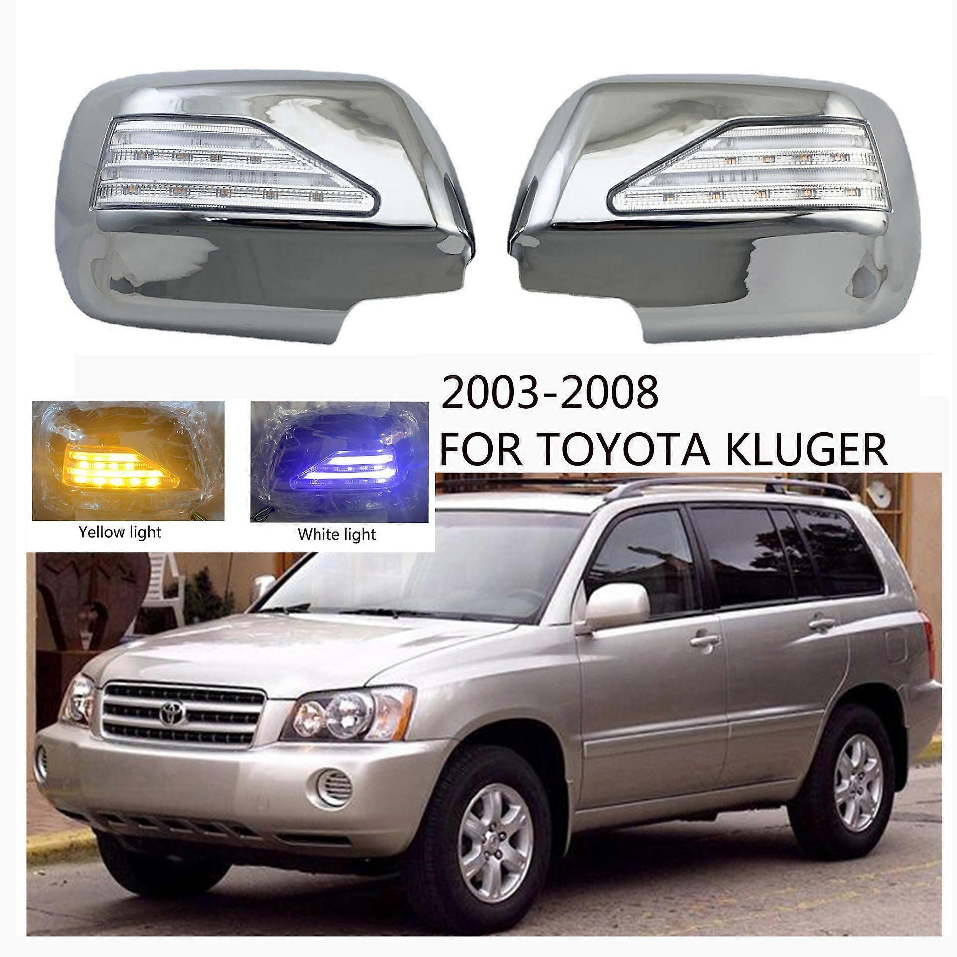 03-08 For Toyota Highlander Privia Light With Mirror Cover Kluger Rear View Mirror Cover