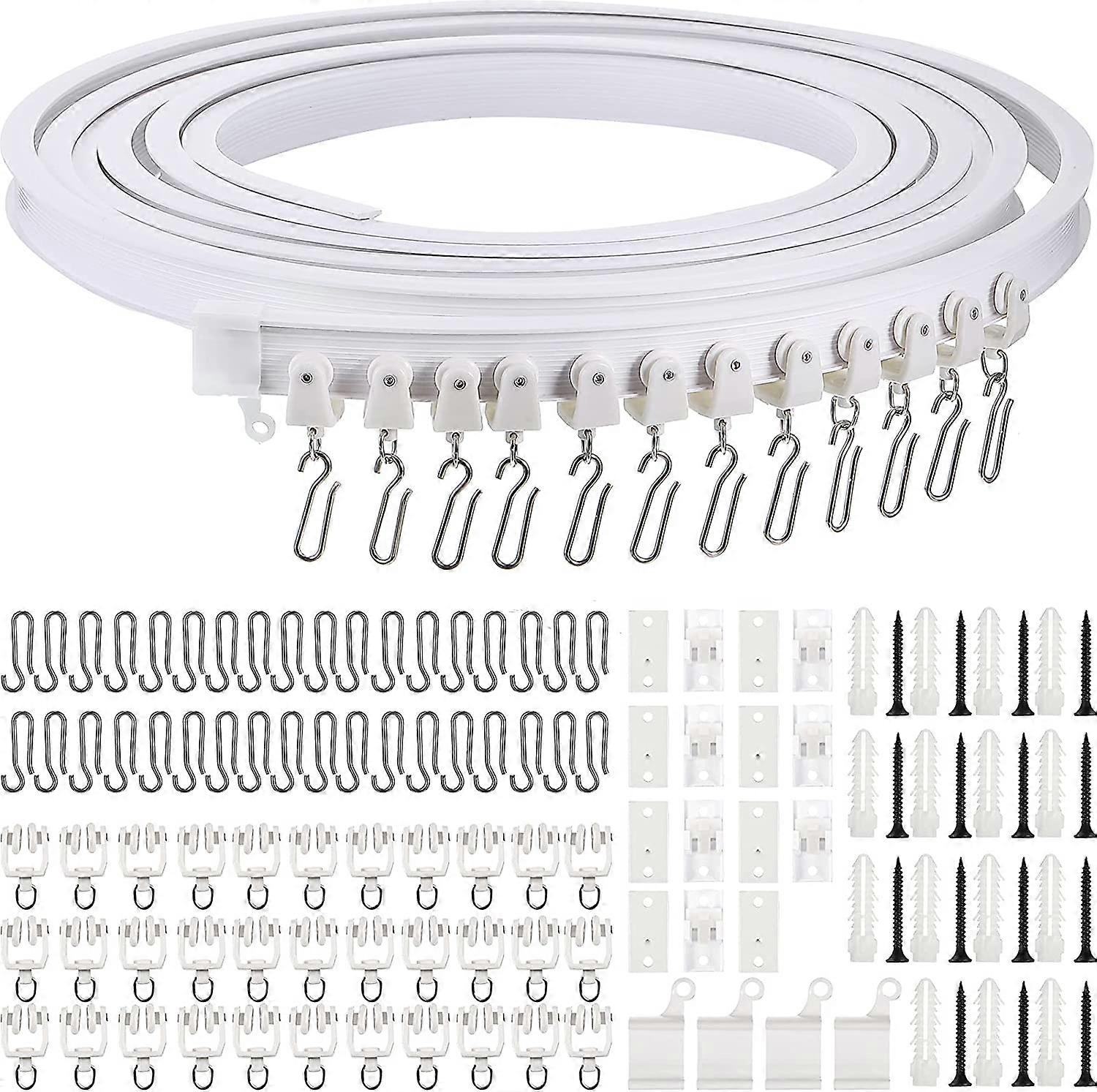 5 Meters Bendable Ceiling Curved Curtain Track Flexible Ceiling Curtain