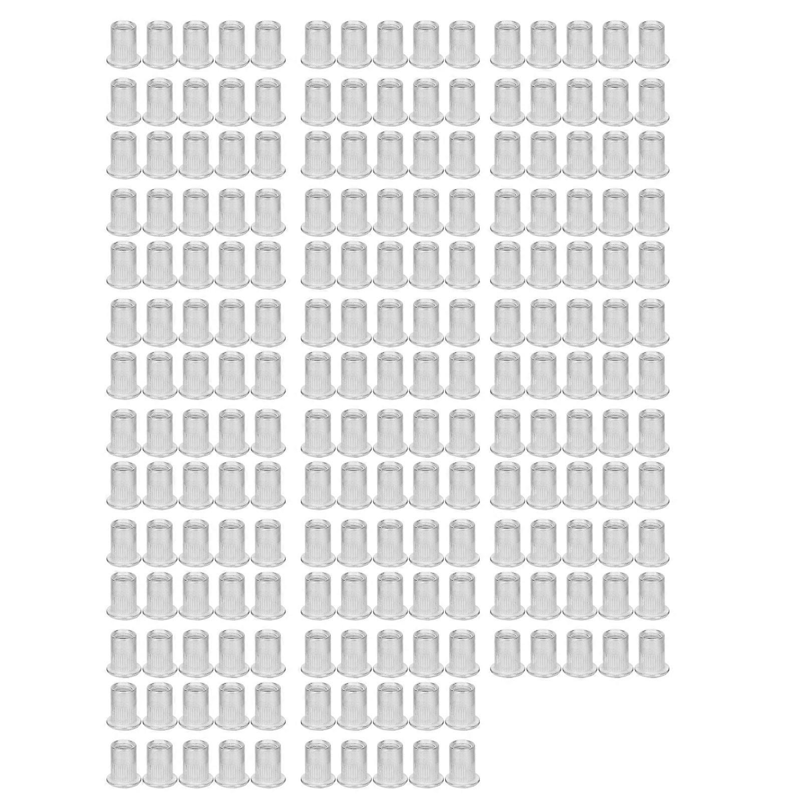 200pcs Professional Aluminum Threaded Insert Nut Rivet Nut Fastener Accessory M8 YEMAA