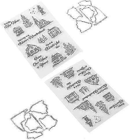 Clear Stamp Set Various Styles Recycle Safe Material Christmas Clear Stamps Use Easily With Knife Molds For Photo Albums For Envelopes For Invitations