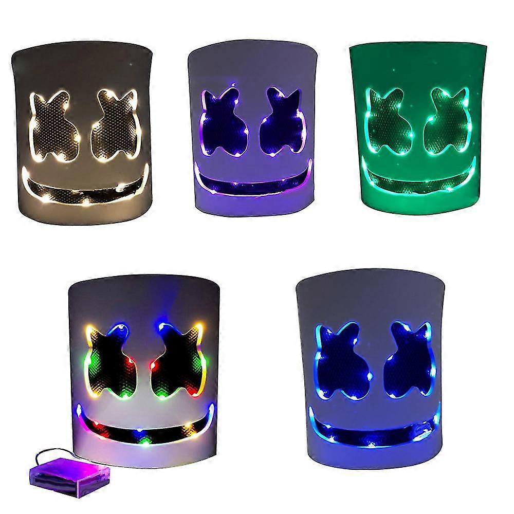 マシュメロ LED 電飾 マスク 高品質 被り物 メロヘッド フェス EDM