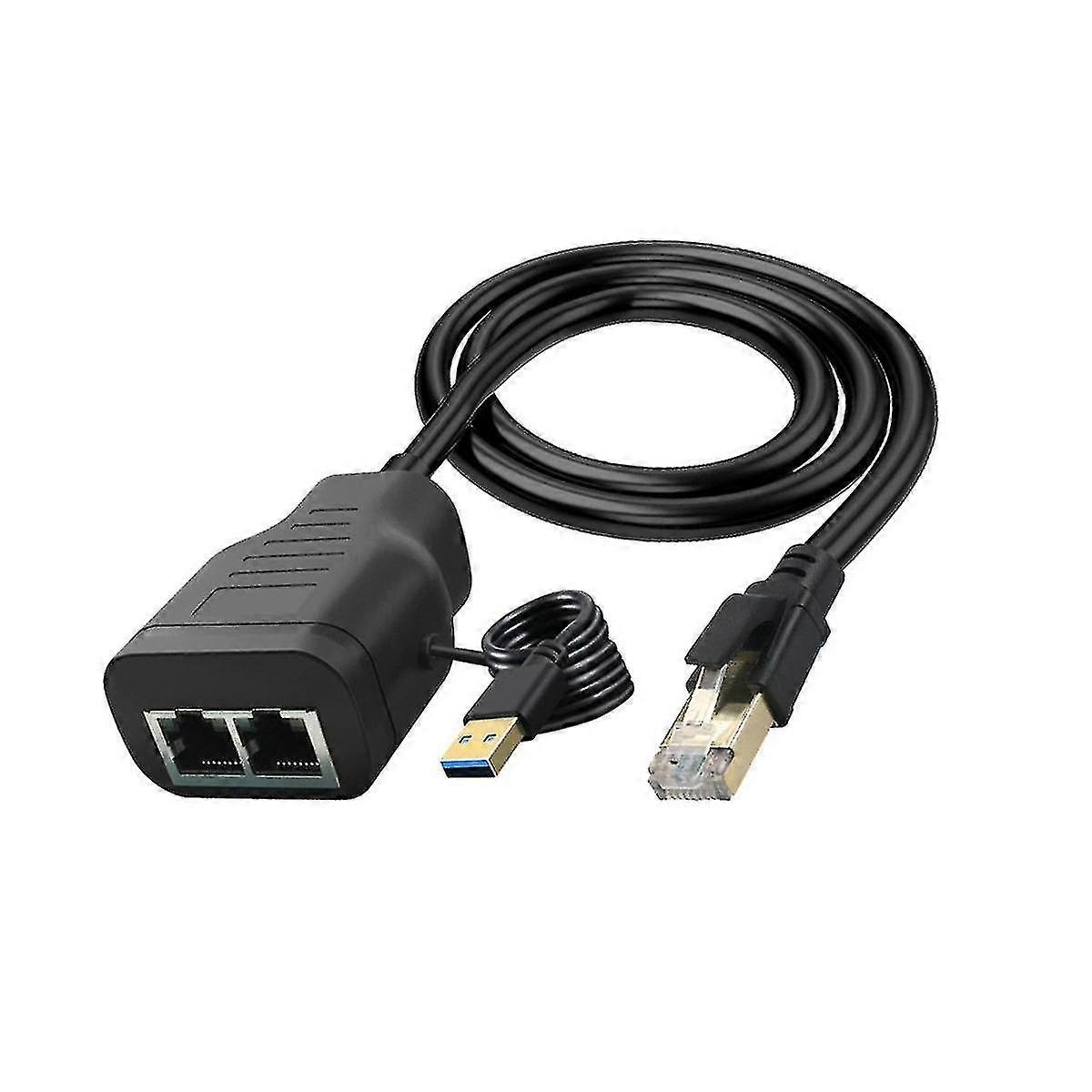 Network Splitter Rj45 1 In 2 Network Tee Cable Rj45 Network Cable Connector For Computer Tv Set-top