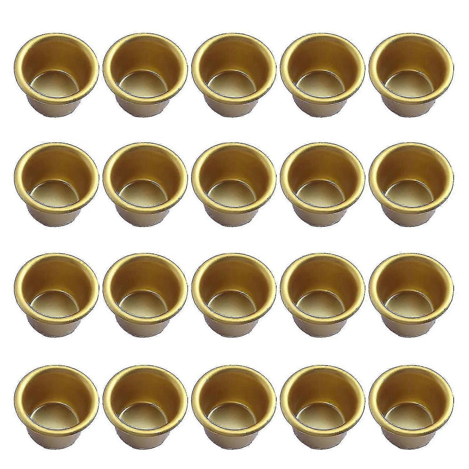 20 Pcs Metal Candle Insert Holder Set For Tree Candles Table