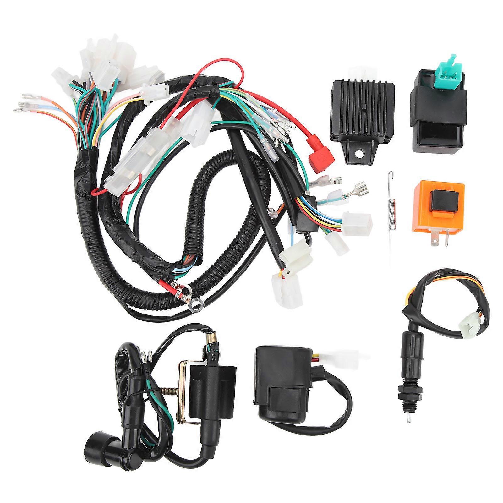 12V Motor Starter Wire Harness Kit High Performance Stable Rugged Engine Starter Wire Harness Kit Replacement for CT70