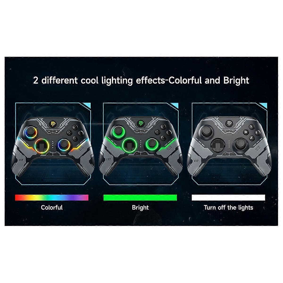 X15 , for PC Windows, Android/IOS Phone, Switch, RGB Light, Hall Joystick Gamepad