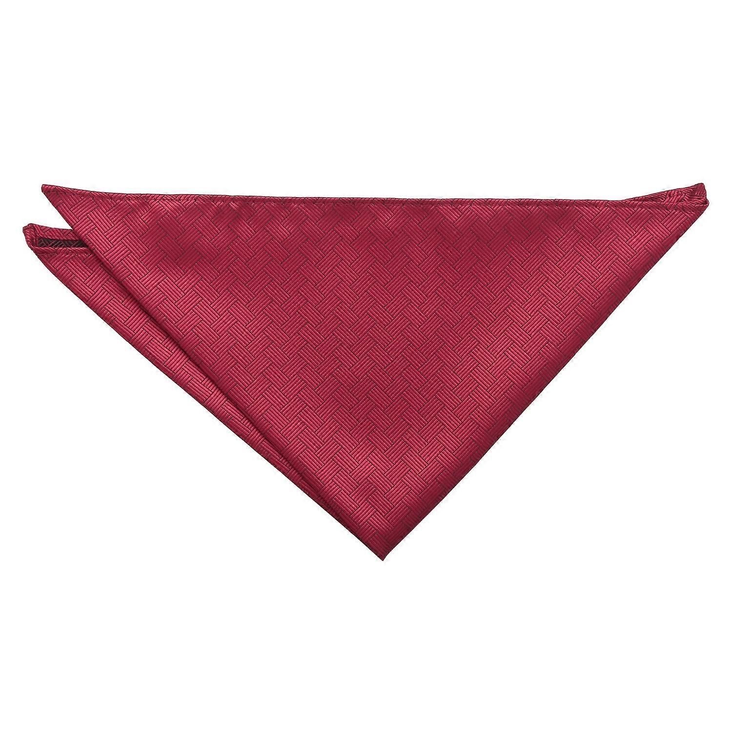 Karmozijnrode Raffia mand pochet